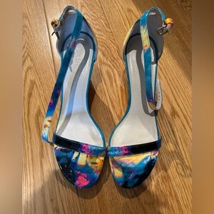 NWOT Stuart Weitzman Multi Colored Heels, size 8.5